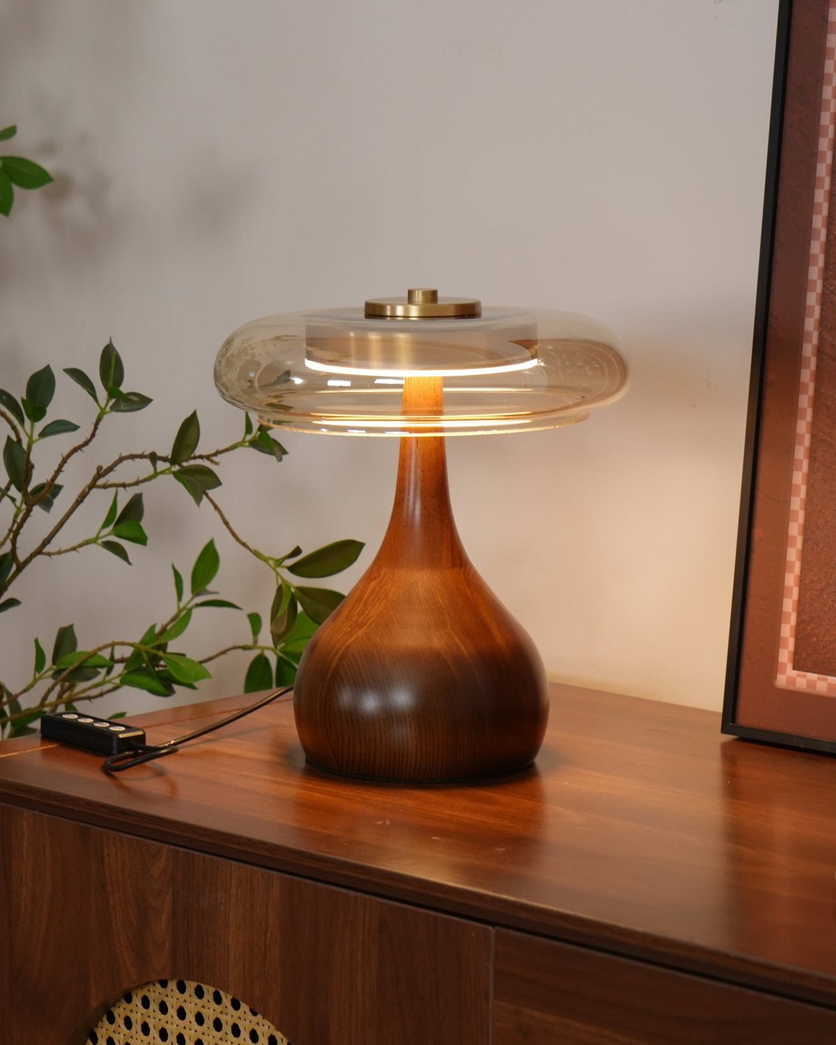 Veyra Modern Glass LED Table Lamp