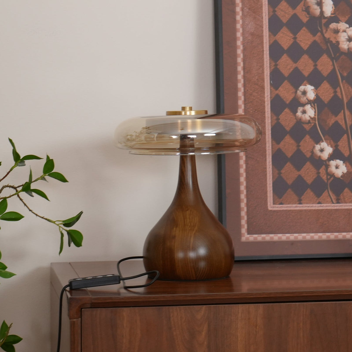 Veyra Modern Glass LED Table Lamp