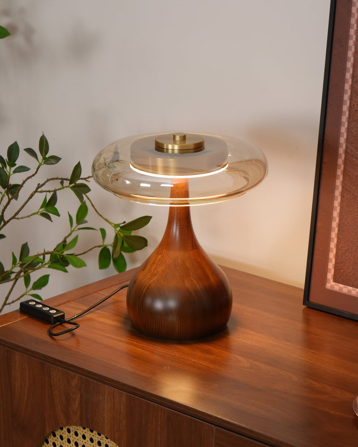 Veyra Modern Glass LED Table Lamp