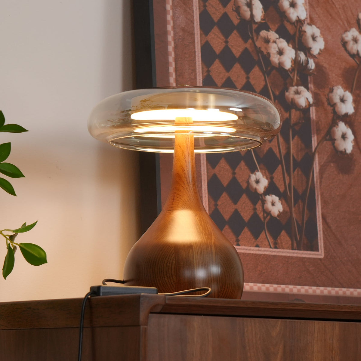 Veyra Modern Glass LED Table Lamp