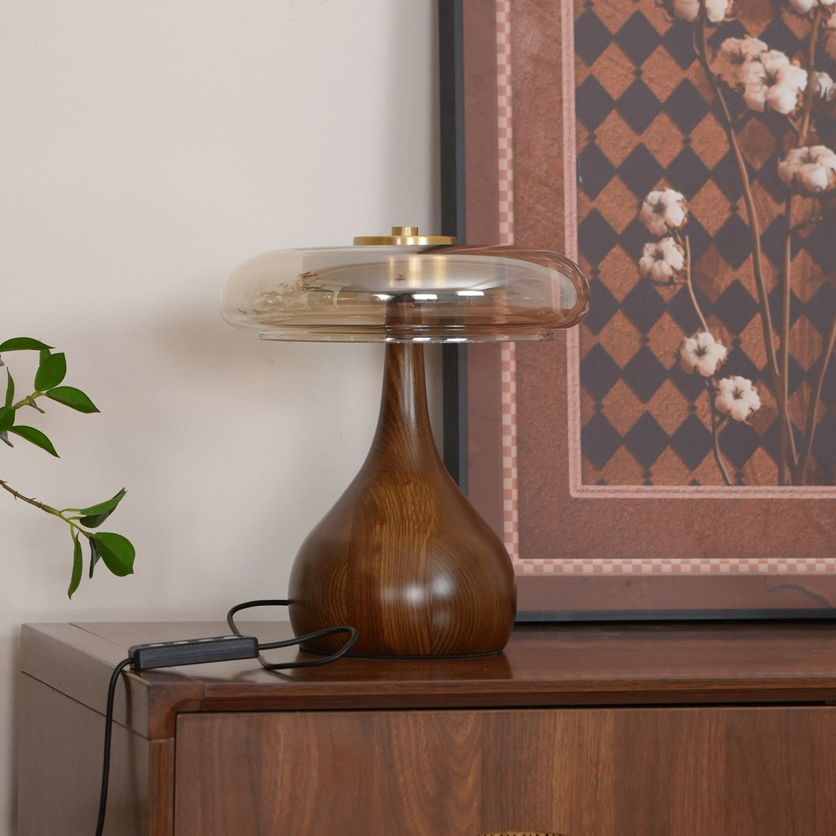 Veyra Modern Glass LED Table Lamp