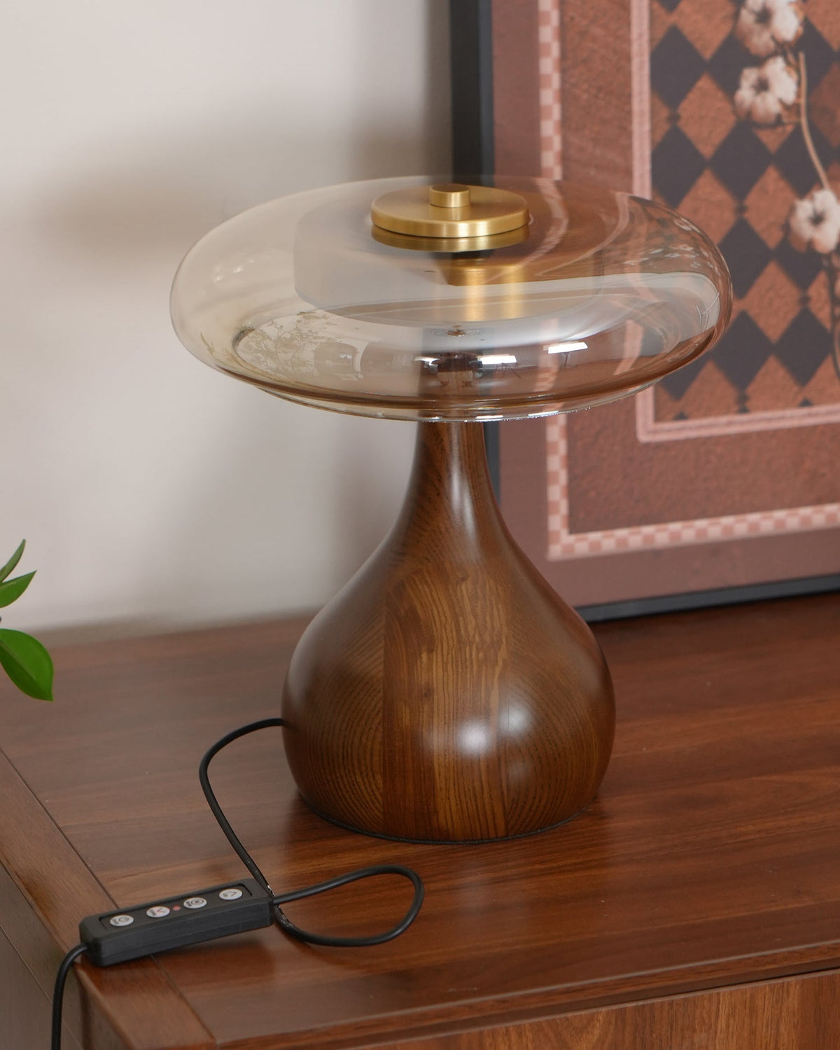 Veyra Modern Glass LED Table Lamp