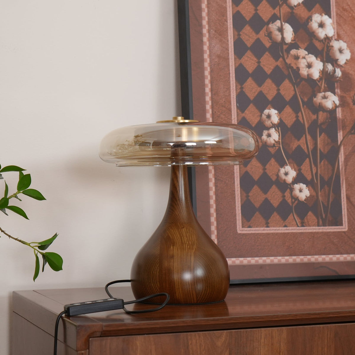 Veyra Modern Glass LED Table Lamp