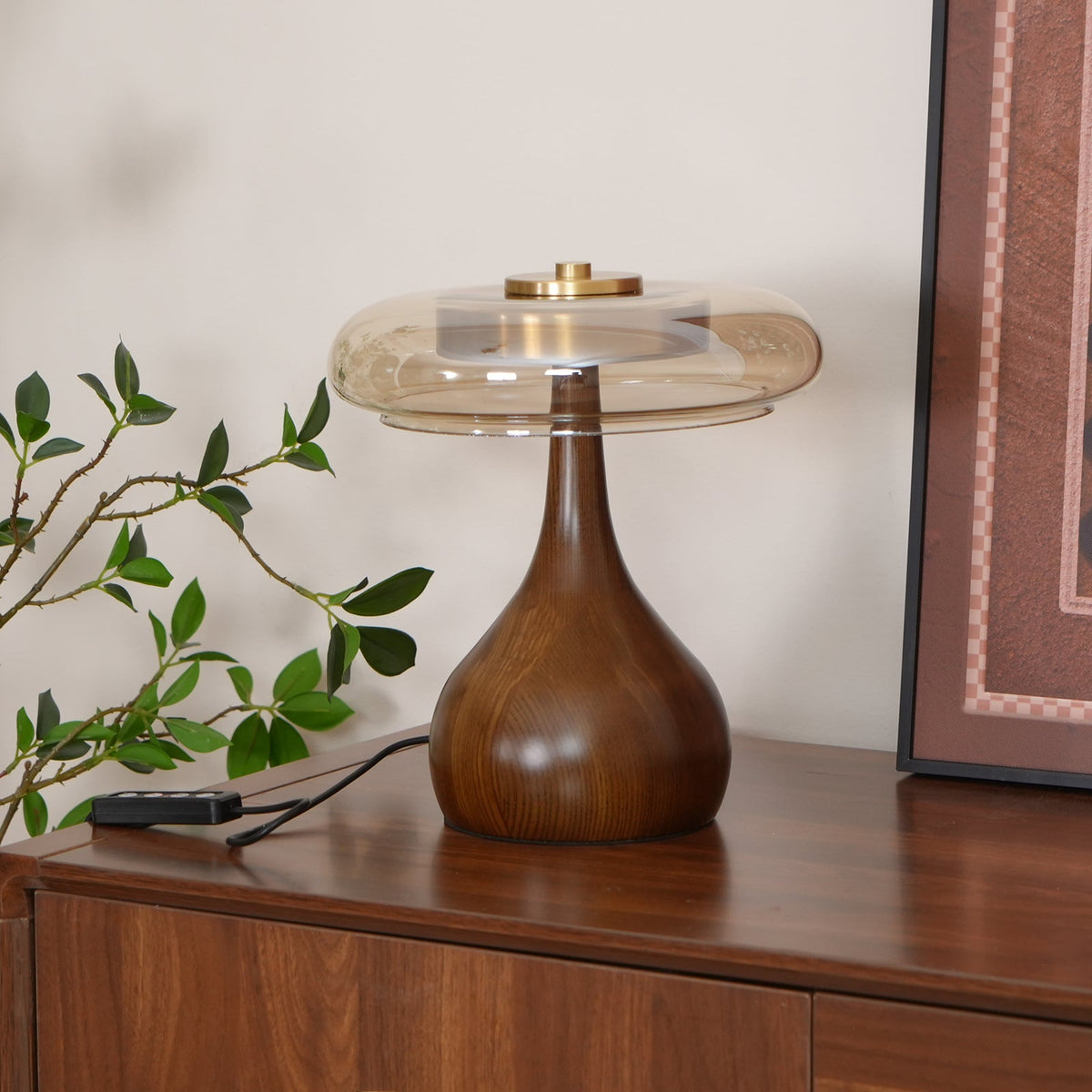 Veyra Modern Glass LED Table Lamp