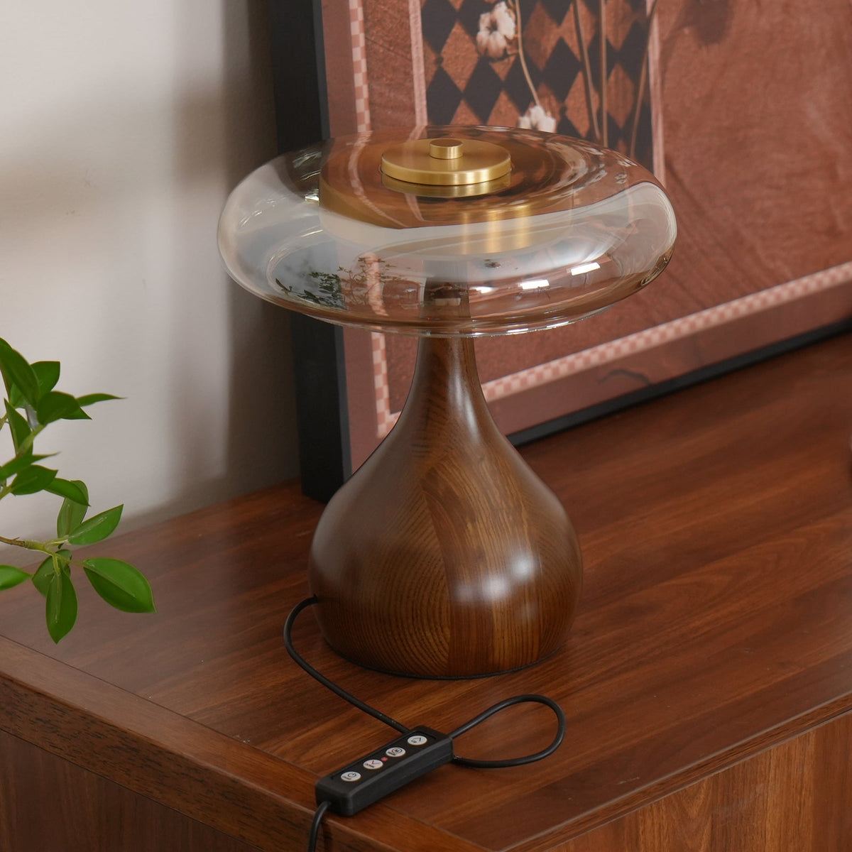 Veyra Modern Glass LED Table Lamp