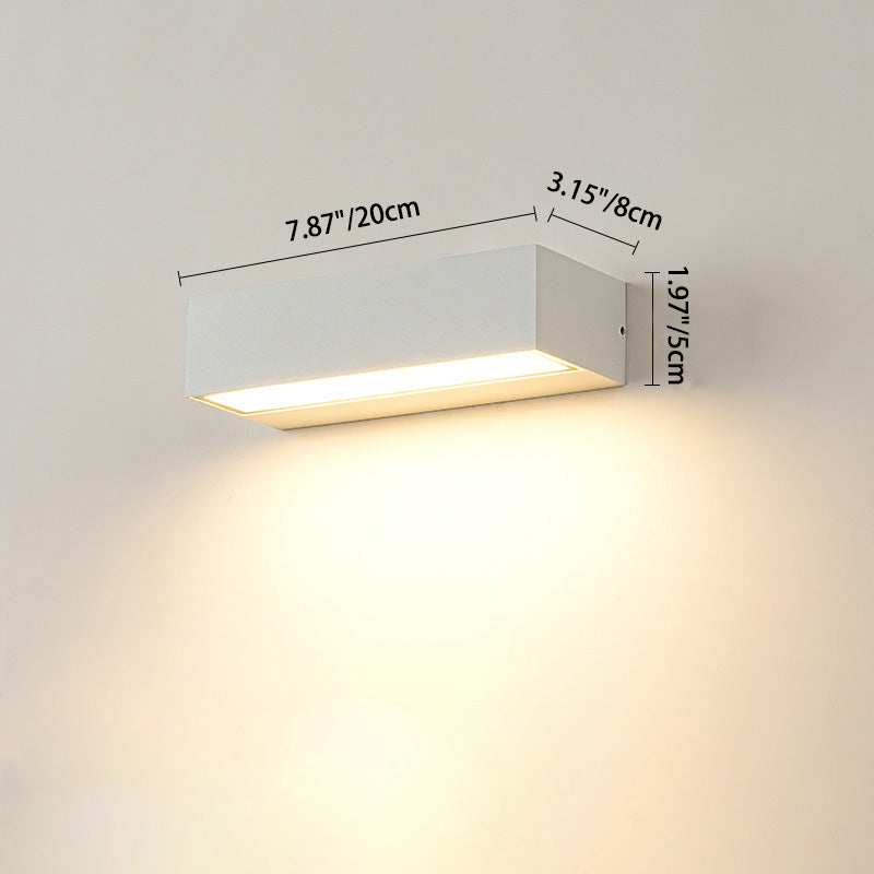 Rectangular Garden Wall Sconce