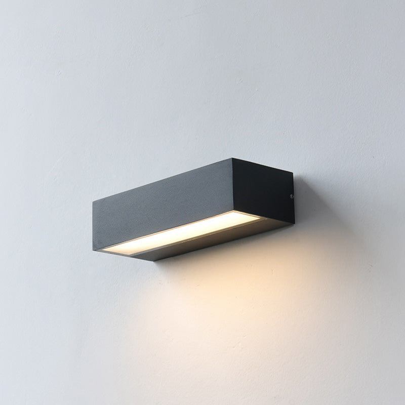 Rectangular Garden Wall Sconce