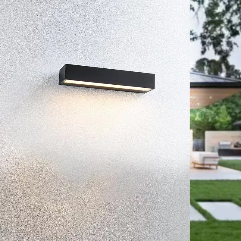 Rectangular Garden Wall Sconce
