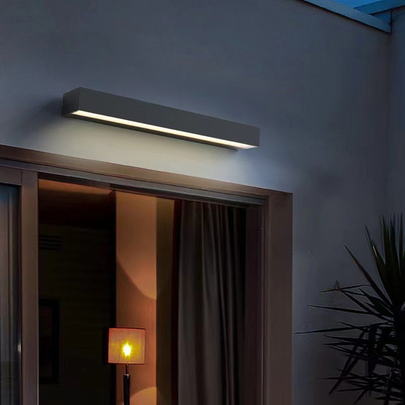 Rectangular Garden Wall Sconce