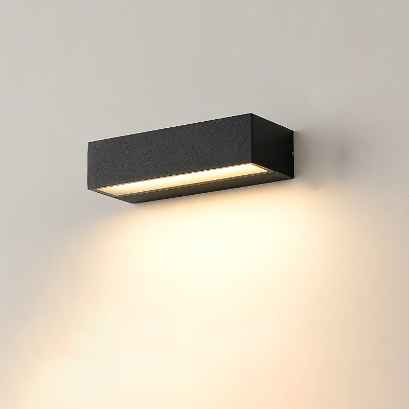 Rectangular Garden Wall Sconce