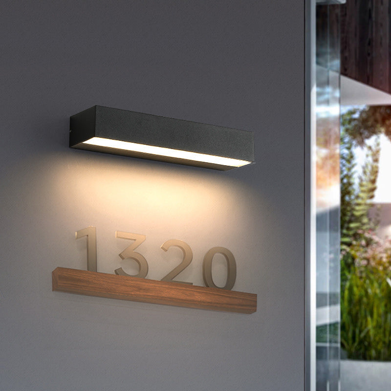 Rectangular Garden Wall Sconce
