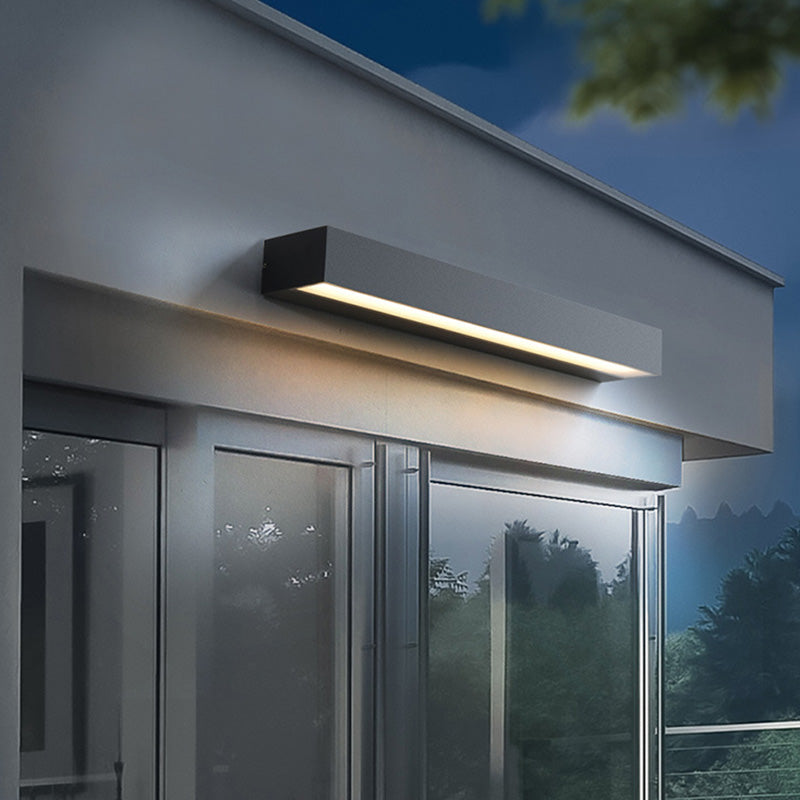 Rectangular Garden Wall Sconce