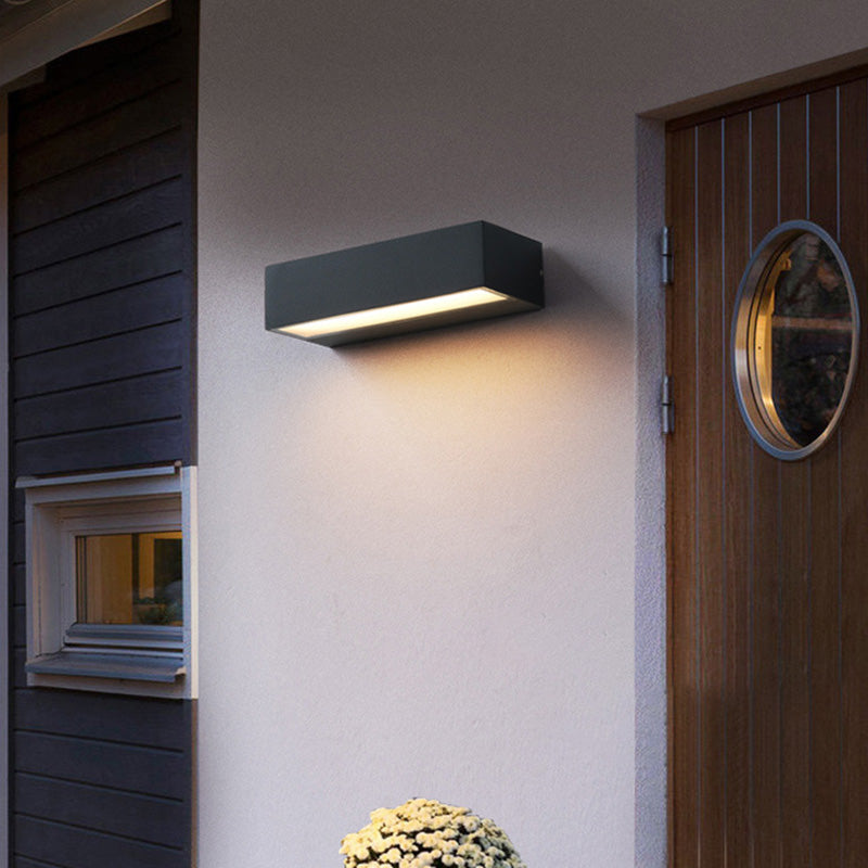 Rectangular Garden Wall Sconce