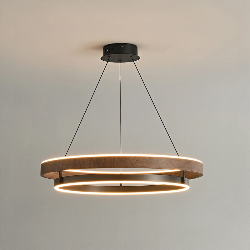 Niseko Double Ring LED Chandelier