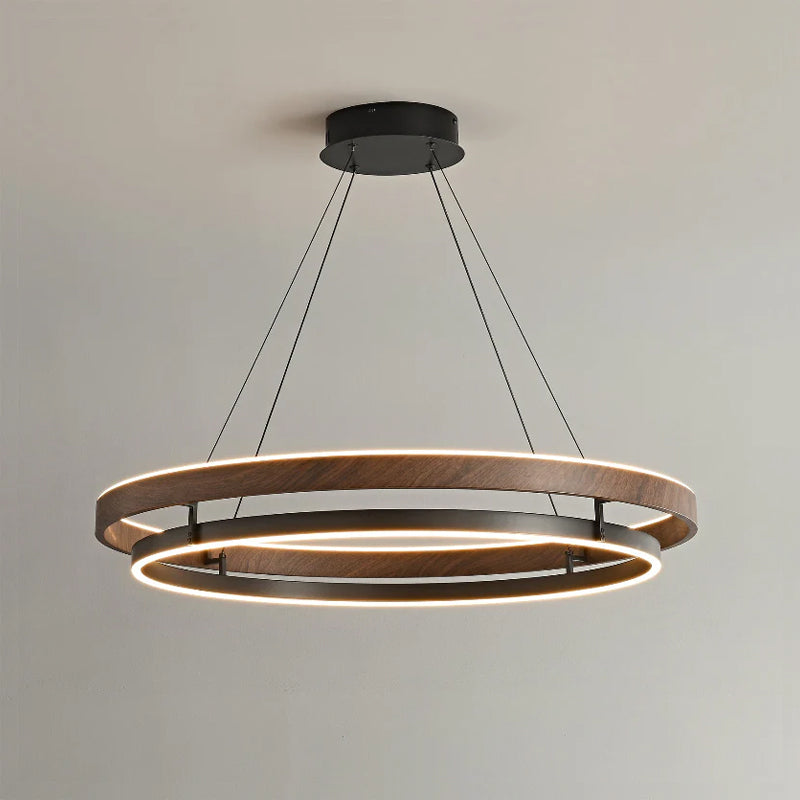 Niseko Double Ring LED Chandelier