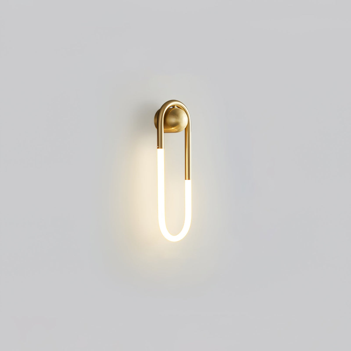 Rudi Brass Loop Wall Sconce