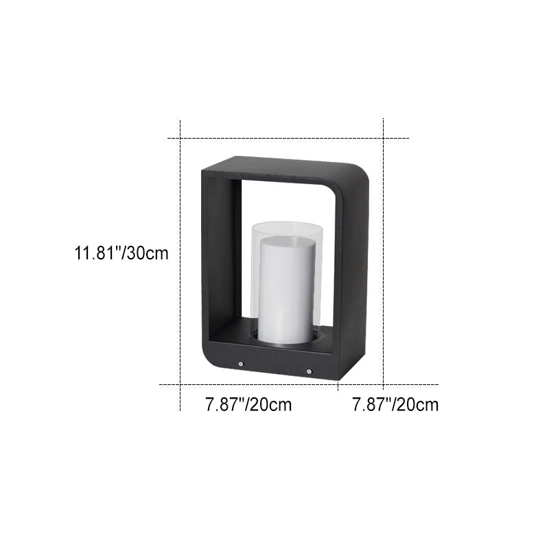 Solar Path Lights Stainless Steel Square | Waterproof Garden Light, Tri Color Remote