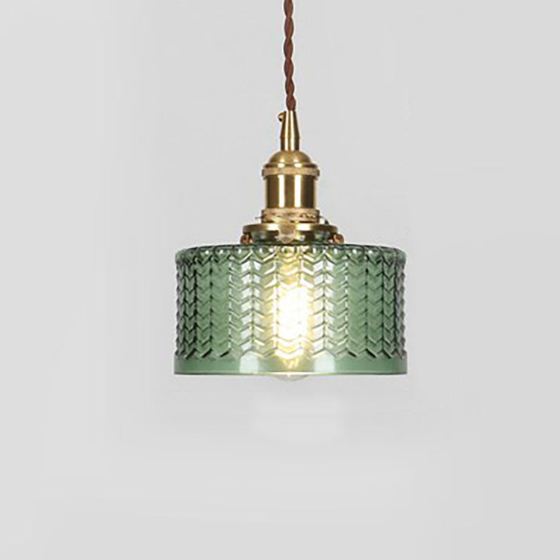 Brass and Glass Jar Pendant