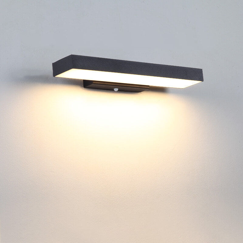 Rectangular Outdoor Sensor Wall Light