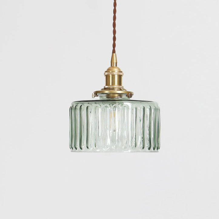 Brass and Glass Jar Pendant