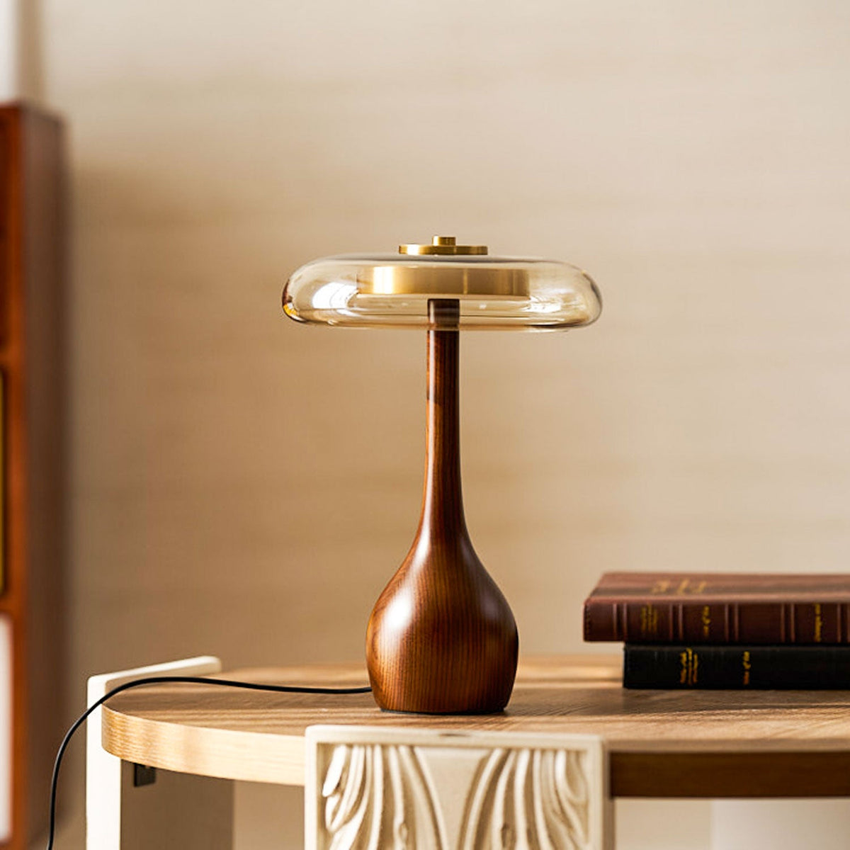 Veyra Modern Glass LED Table Lamp