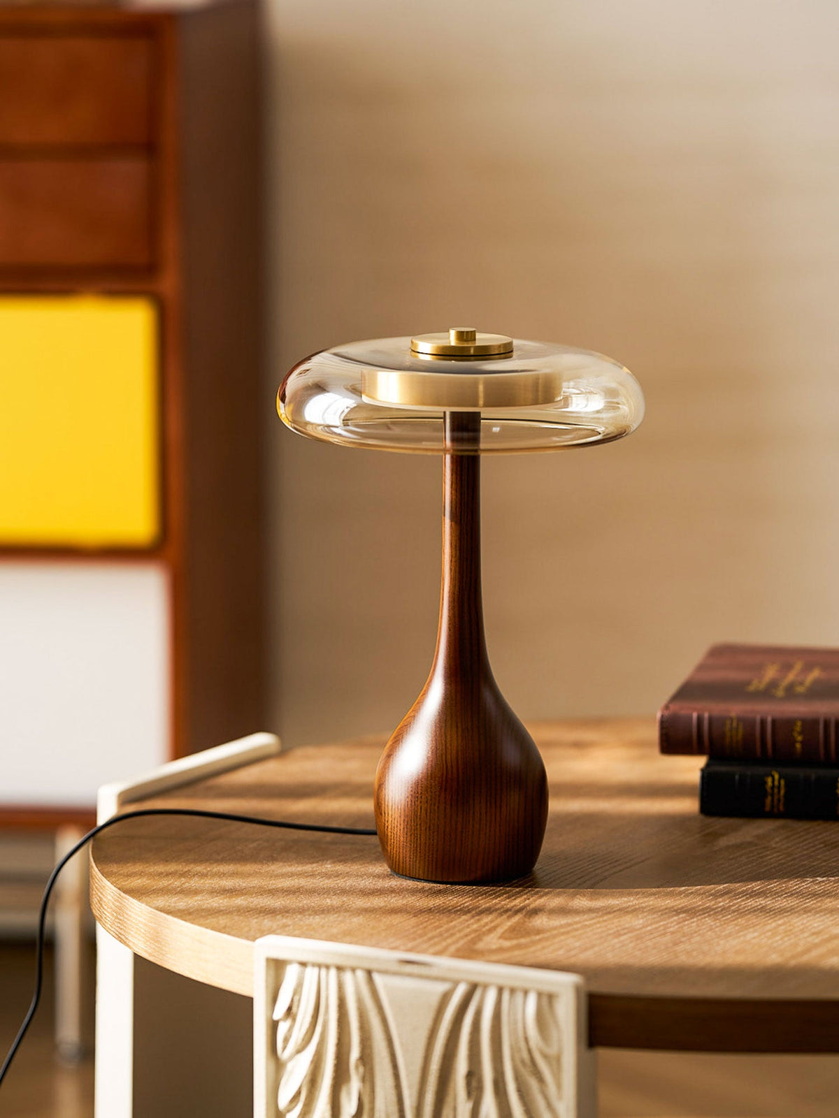 Veyra Modern Glass LED Table Lamp