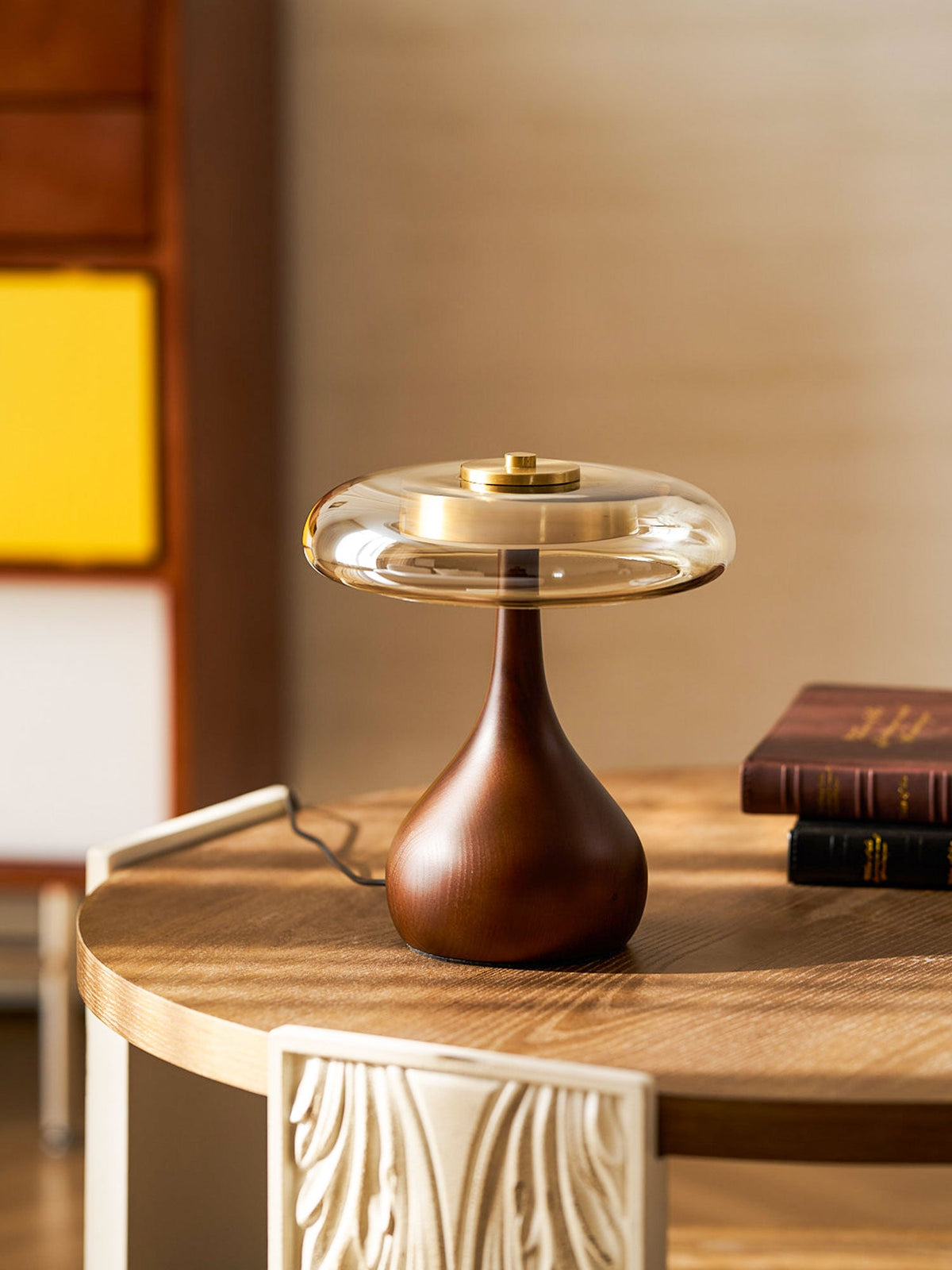 Veyra Modern Glass LED Table Lamp