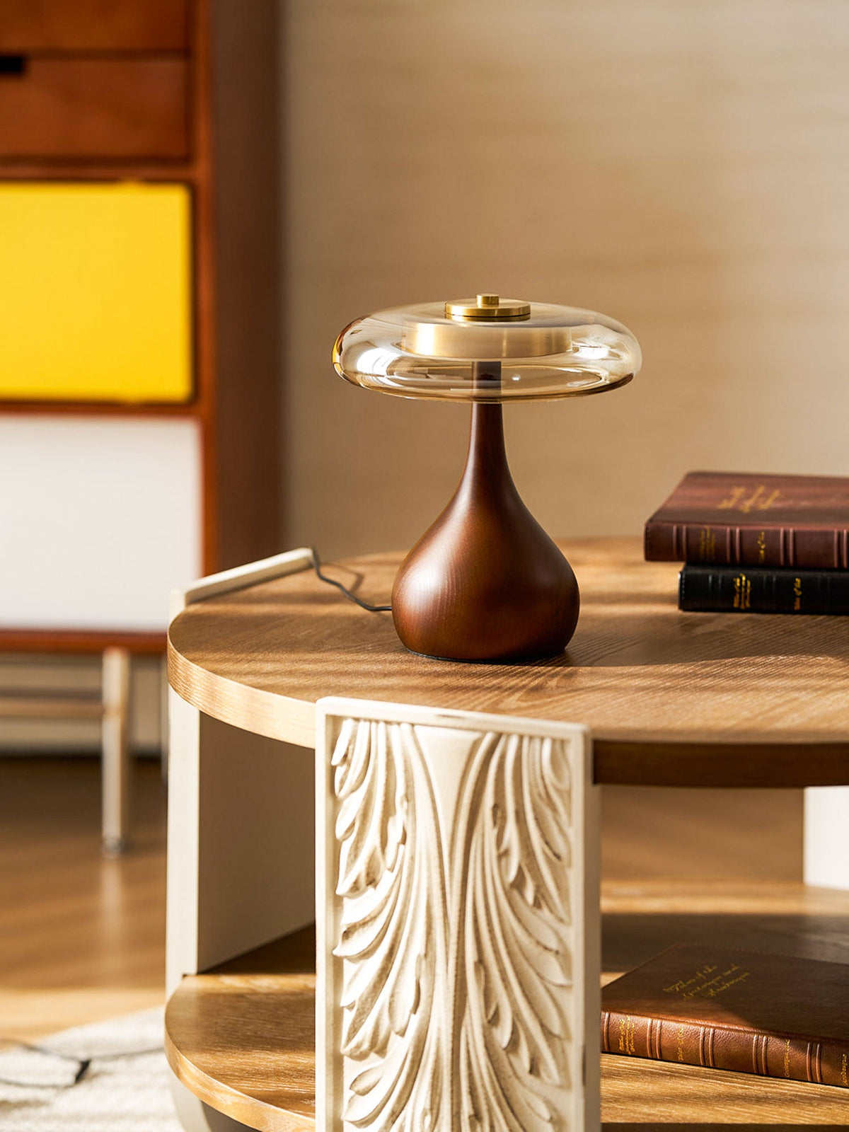 Veyra Modern Glass LED Table Lamp