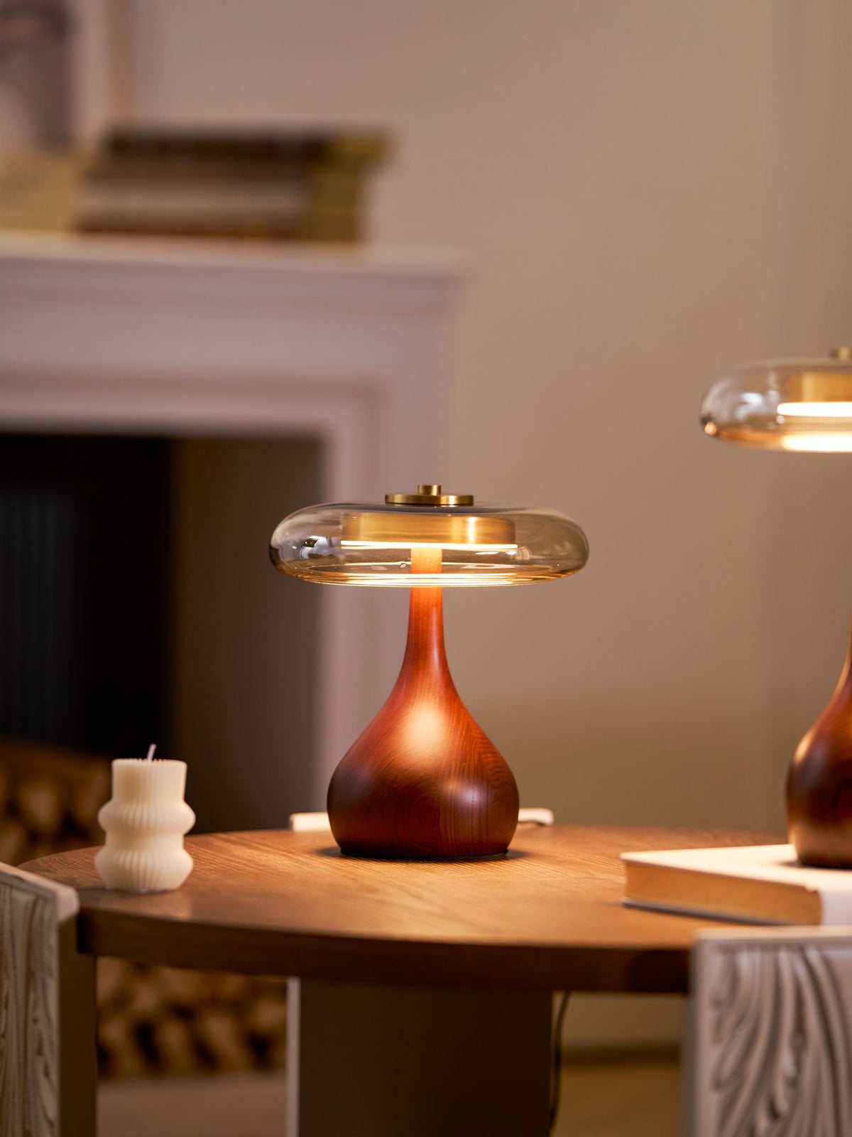Veyra Modern Glass LED Table Lamp