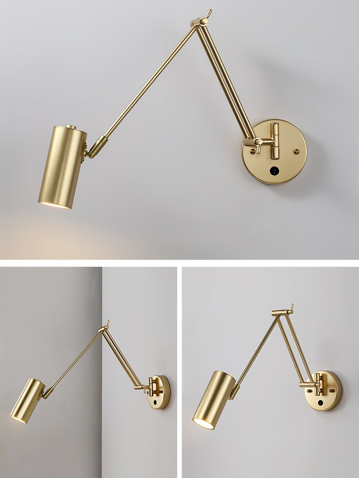 Swing Arm Industrial Wall Sconce