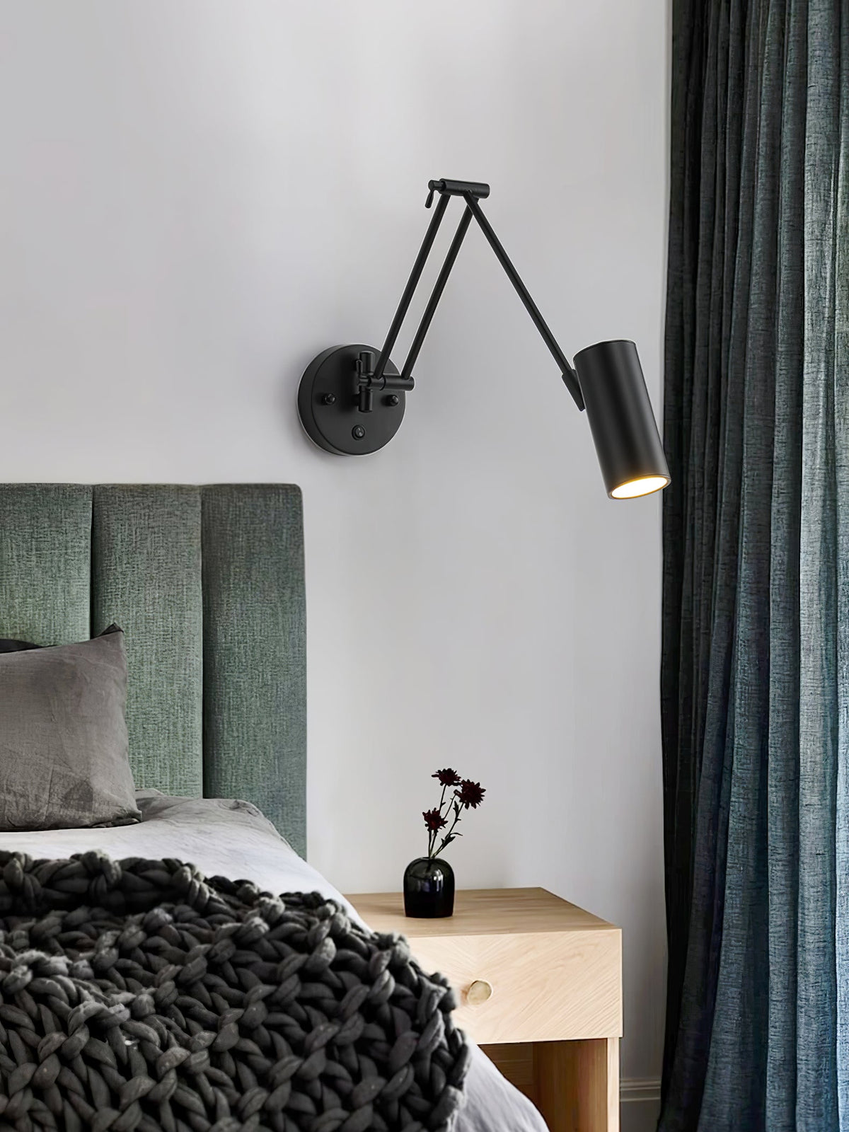 Swing Arm Industrial Wall Sconce