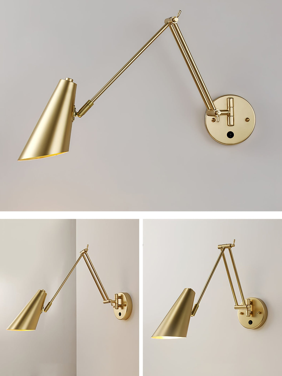Swing Arm Industrial Wall Sconce