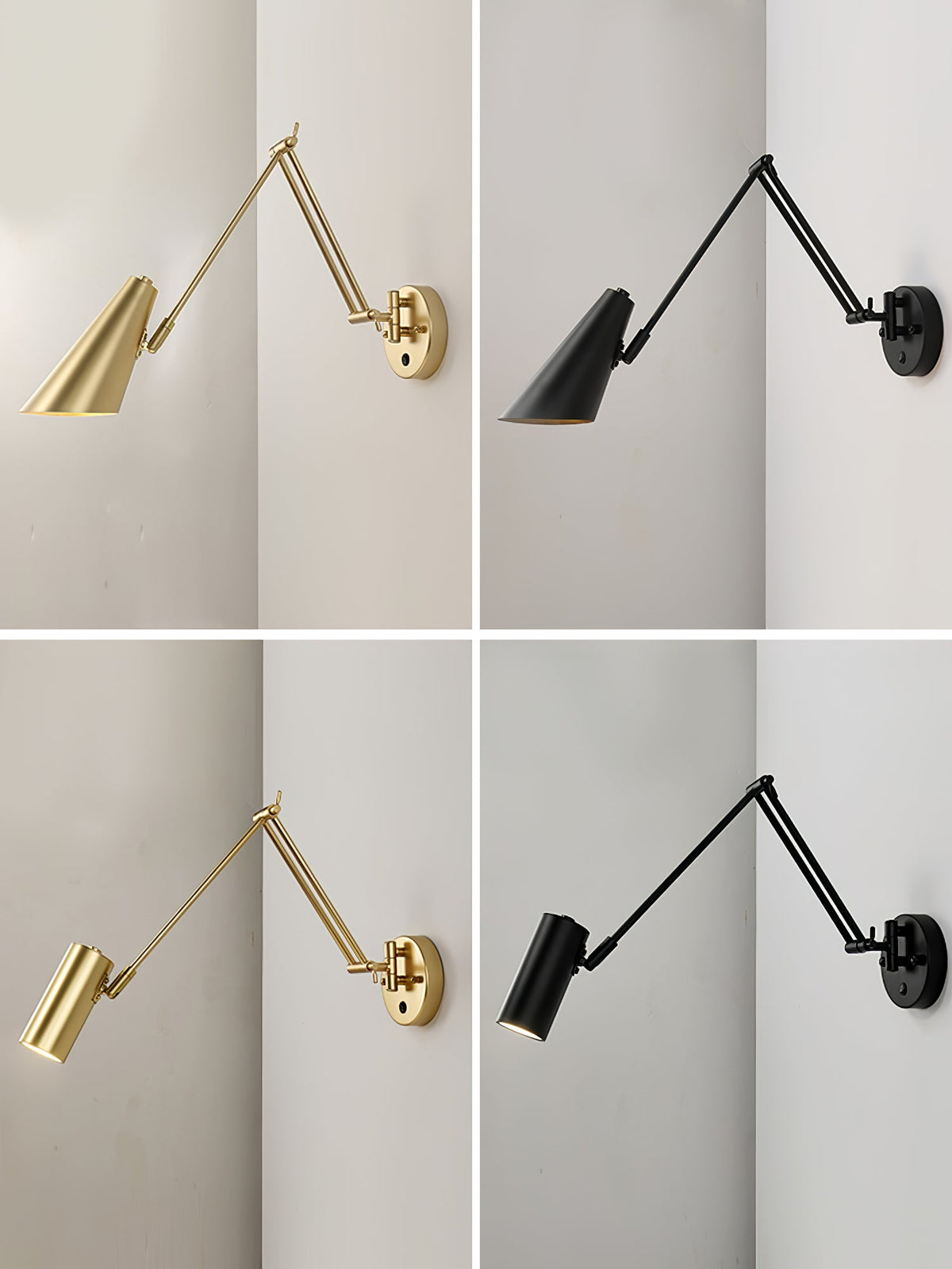 Swing Arm Industrial Wall Sconce