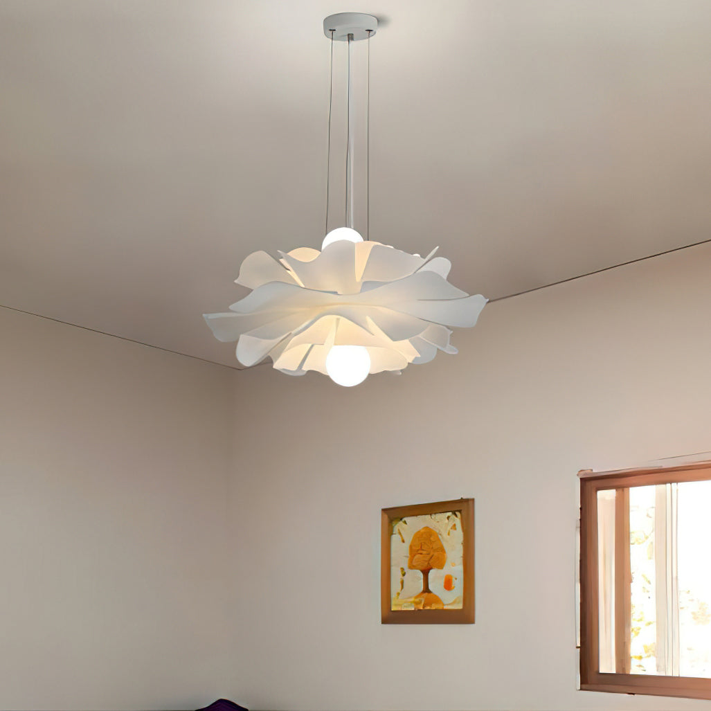 Lotus White Acrylic Pendant Light