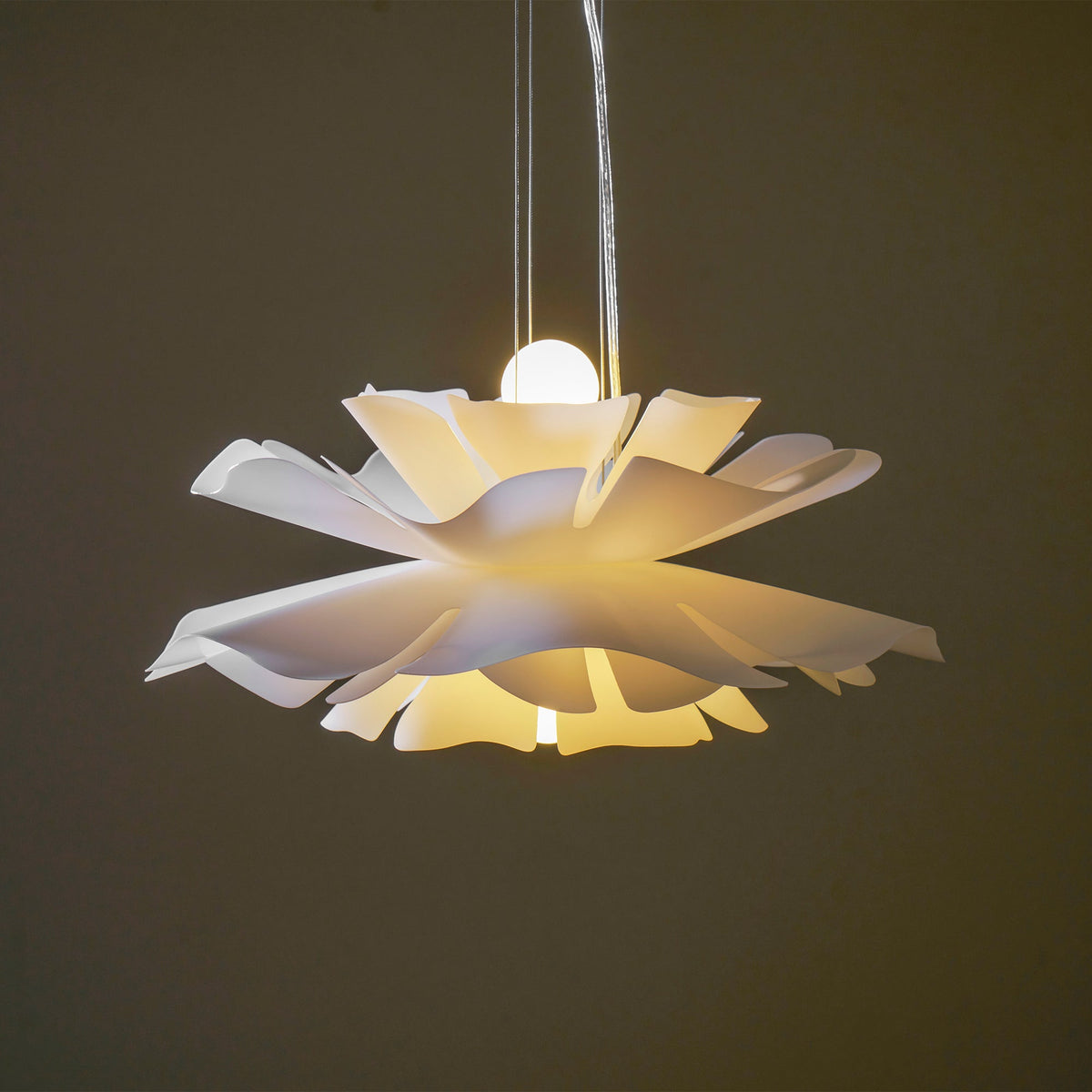 Lotus White Acrylic Pendant Light