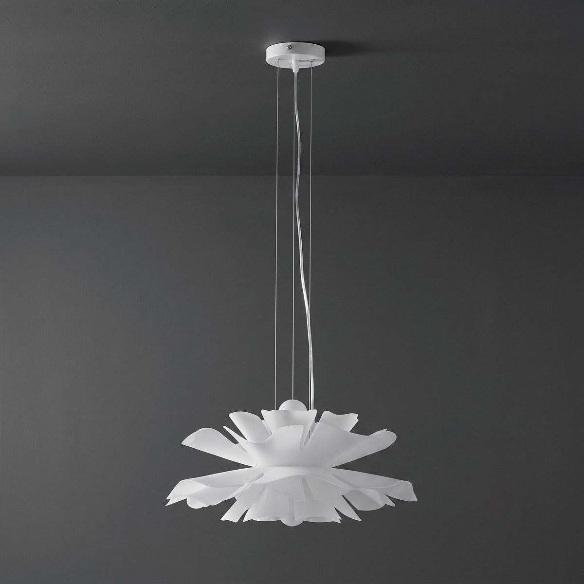 Lotus White Acrylic Pendant Light