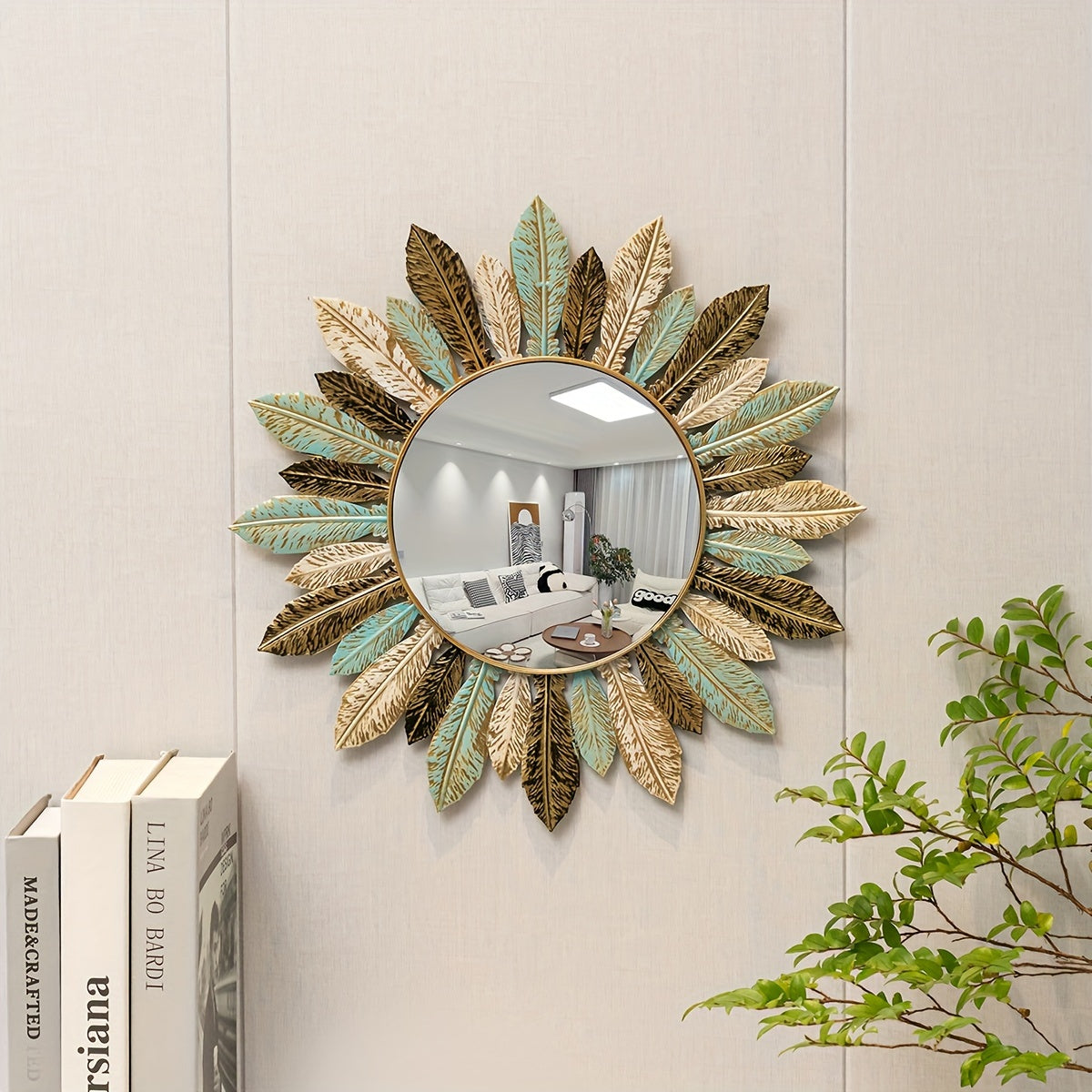 Sunburst Metal Wall Mirror