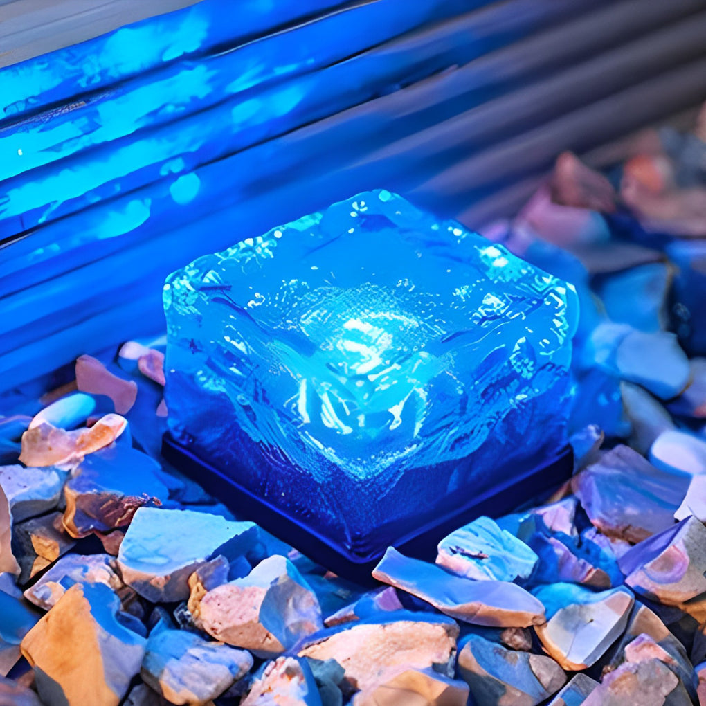 Solar Ice Cube Outdoor Step Lights