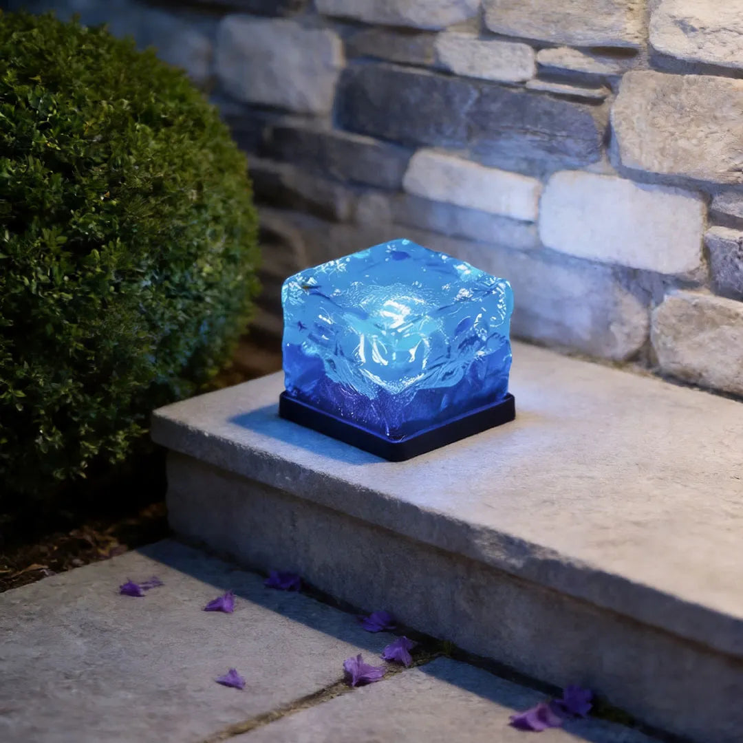 Solar Ice Cube Outdoor Step Lights