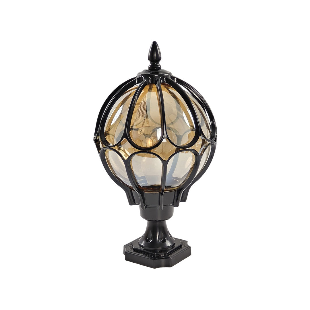 Vintage Glass Globe Pier Post Light