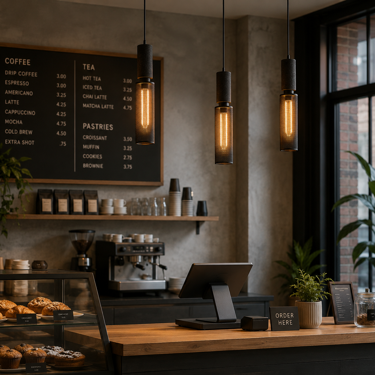Varo Concrete Industrial Pendant Light