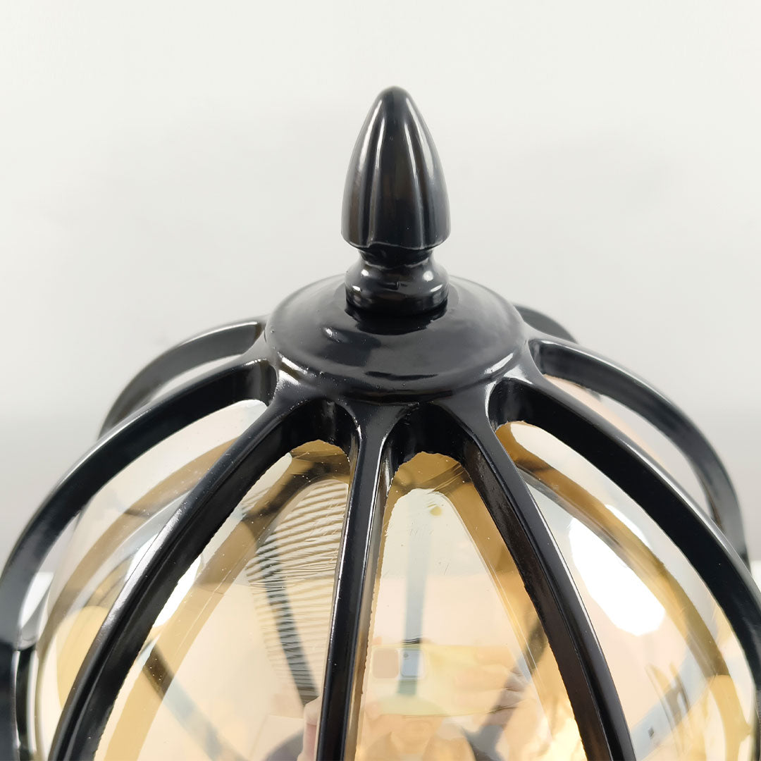 Vintage Glass Globe Pier Post Light