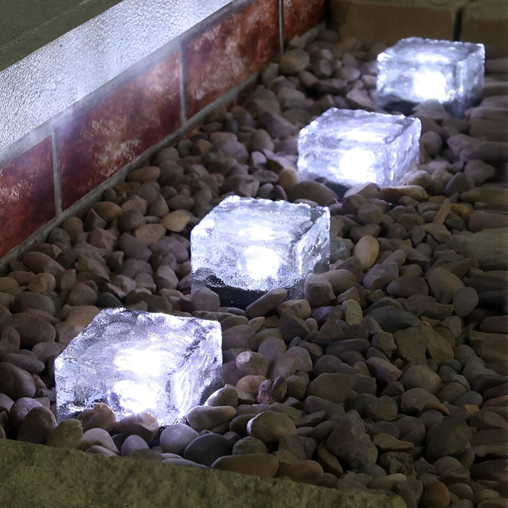 Solar Ice Cube Outdoor Step Lights