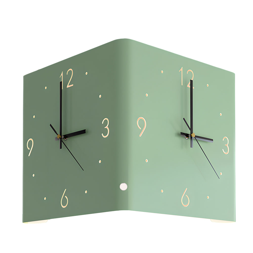 Backlit LED Square Metal Wall Clock
