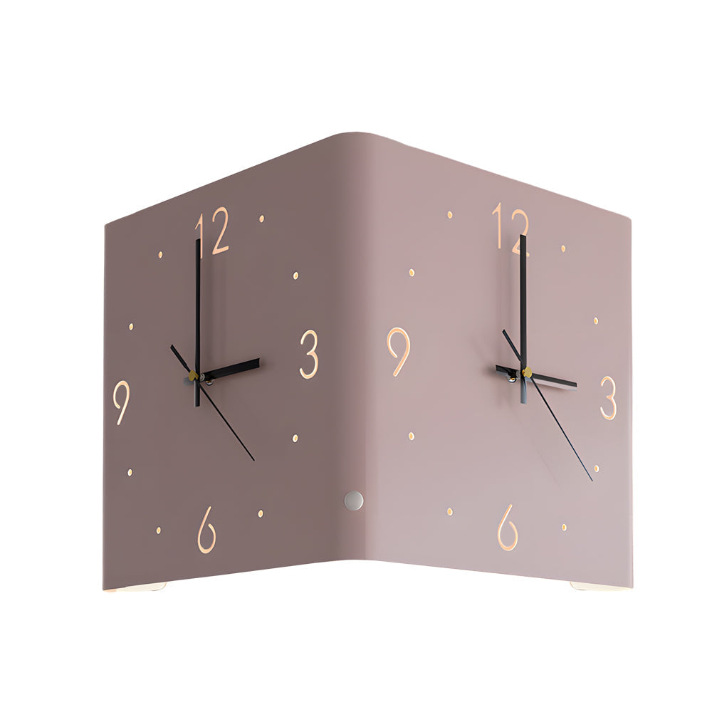 Backlit LED Square Metal Wall Clock
