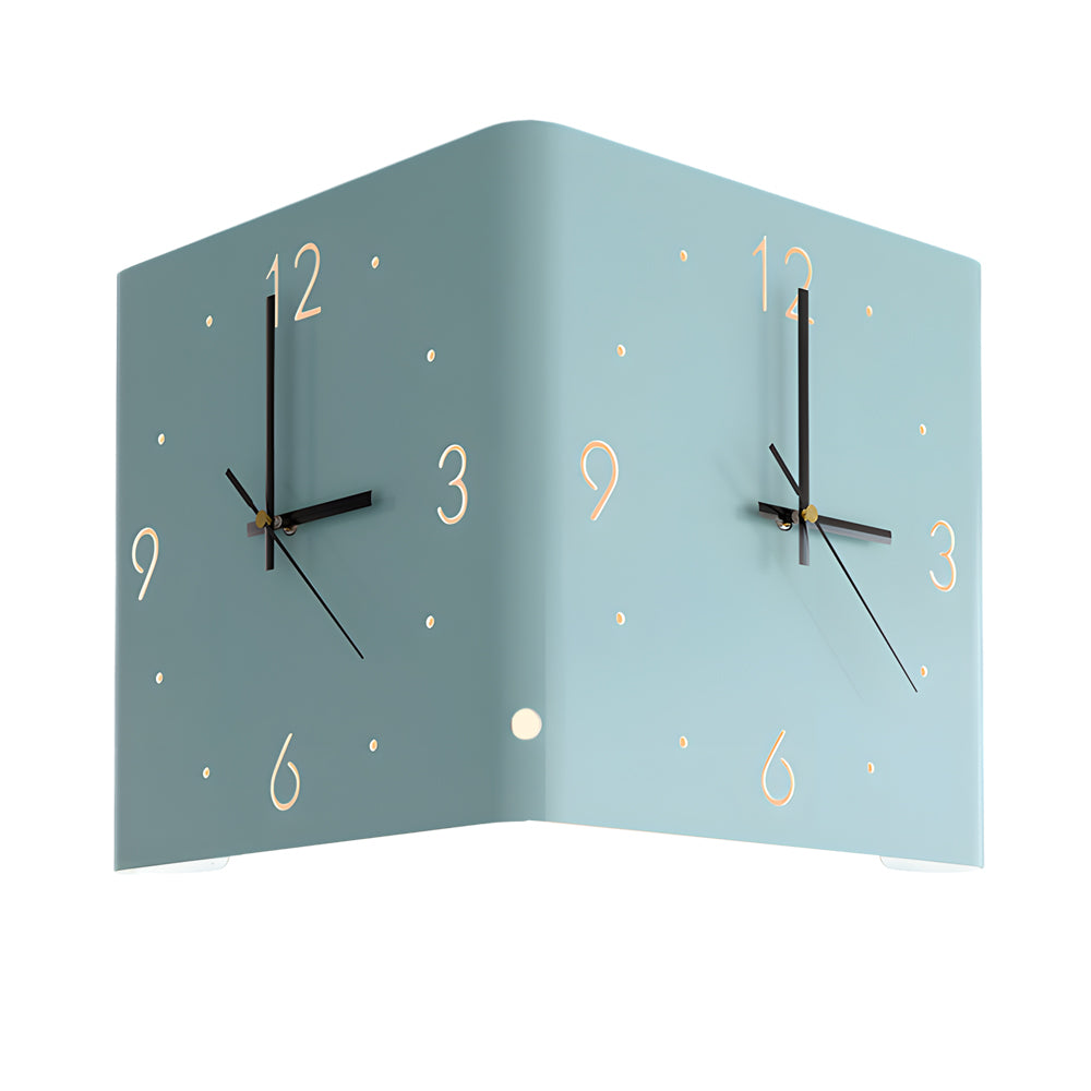 Backlit LED Square Metal Wall Clock