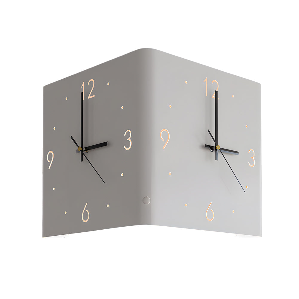 Backlit LED Square Metal Wall Clock