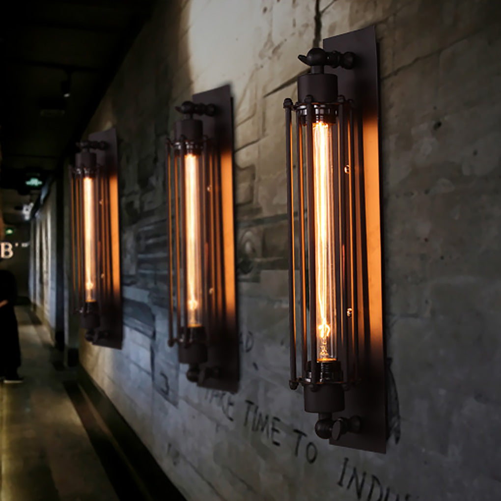 Vintage Industrial Iron Wall Sconce