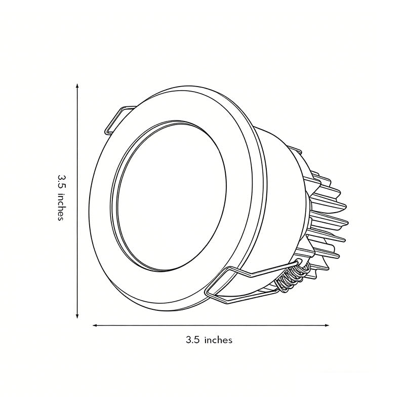 Waterproof COB LED Recessed Downlight