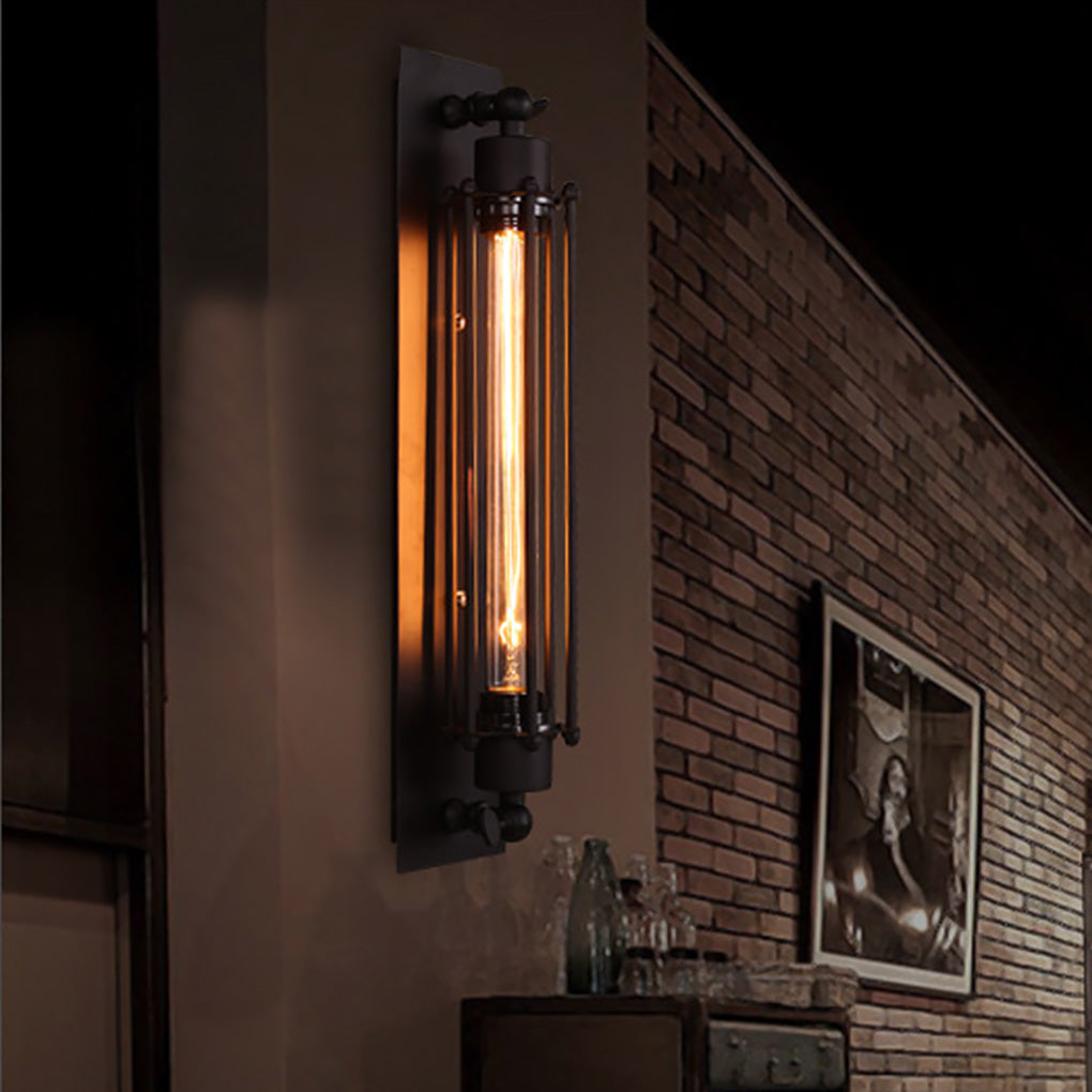 Vintage Industrial Iron Wall Sconce